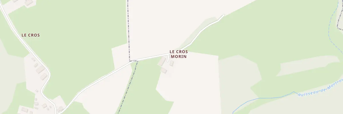 Plan du 1 Le Cros Morin à Linard-Malval