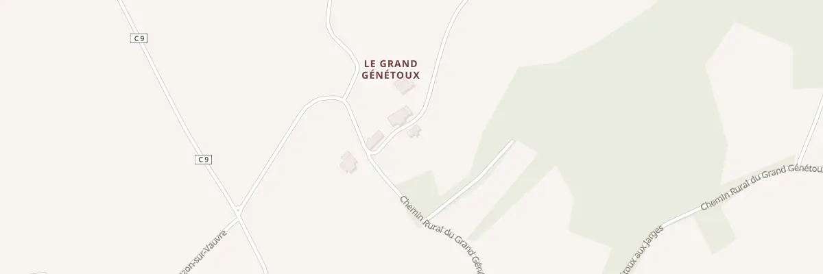 Plan du 2 Le Grand Genetoux à Crozon-sur-Vauvre
