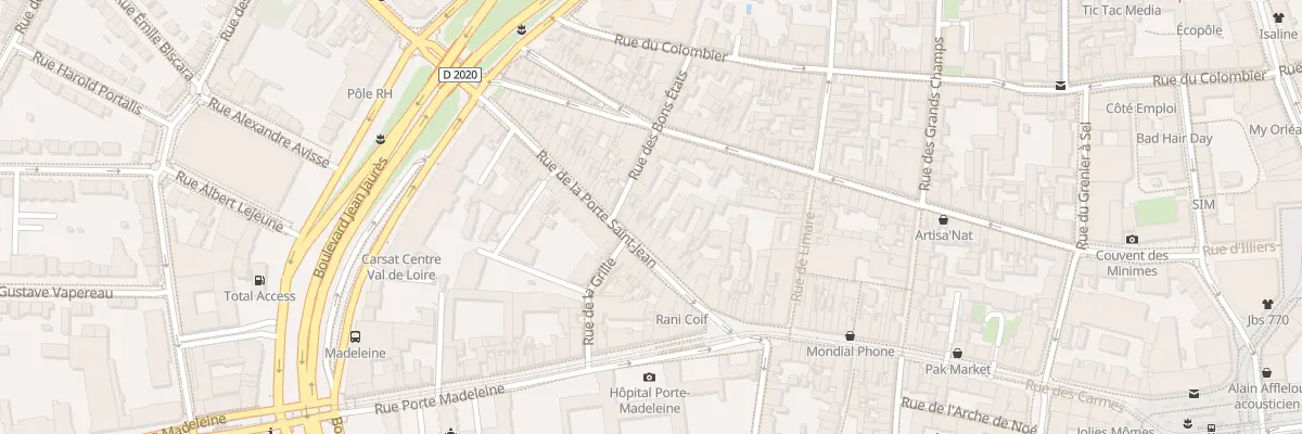 Plan du 24 Rue Porte Saint-Jean à Orléans