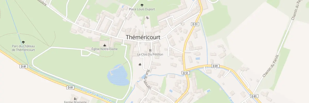 Plan du 5B Rue du Moulin à Théméricourt