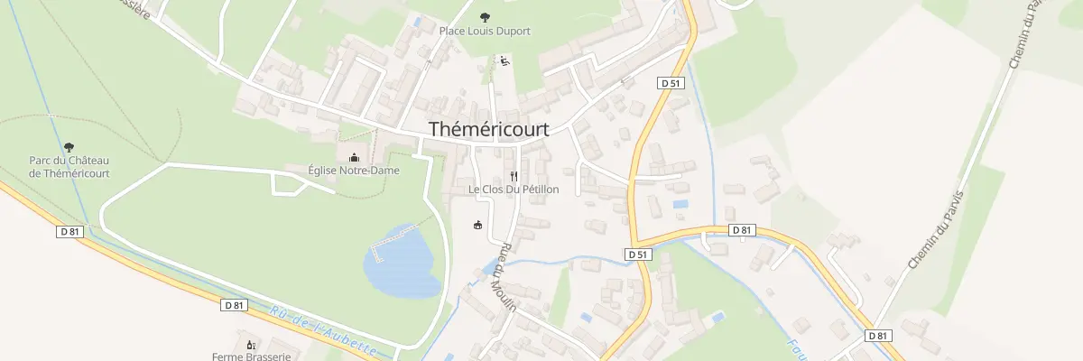 Plan du 5 Rue du Moulin à Théméricourt