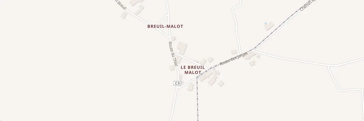 Plan du 1 Rte des Jarges à Crozon-sur-Vauvre