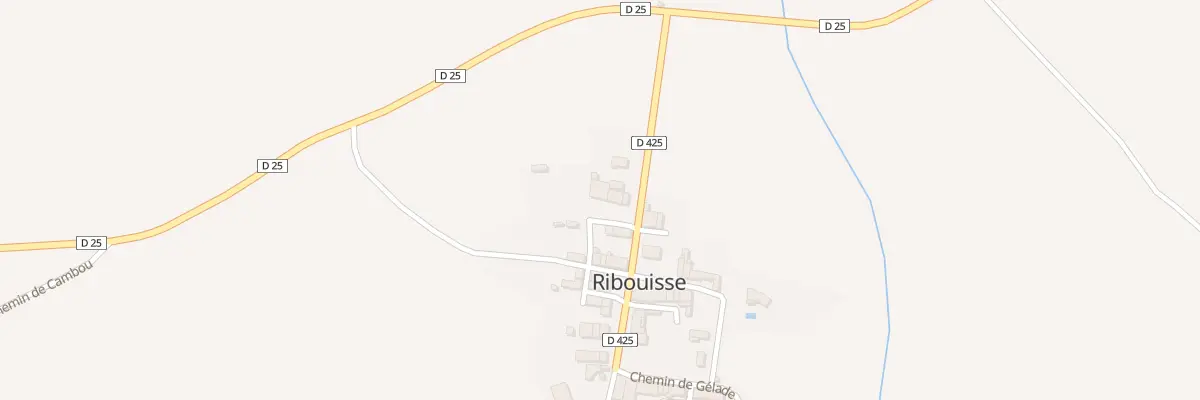 Plan du 3 Che du Coumelet à Ribouisse