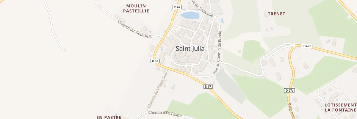 Plan du 1 Pl des Fours à Saint-Julia