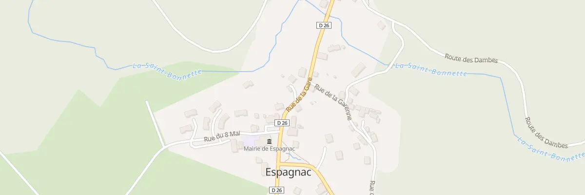 Plan du 1 Imp de la Font Borlio à Espagnac