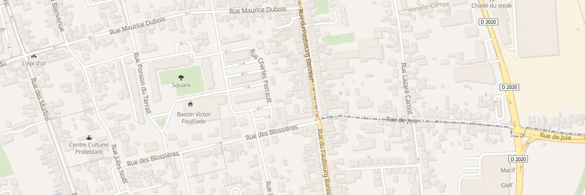 Plan du 223 Rue du Faubourg Bannier à Orléans