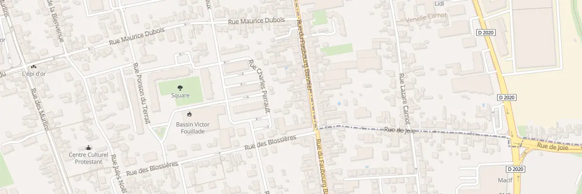 Plan du 227 Rue du Faubourg Bannier à Orléans