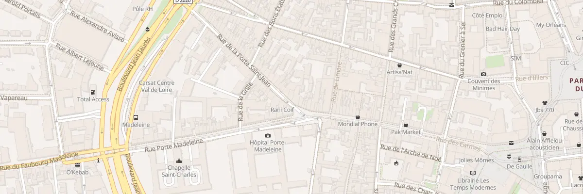 Plan du 4 Rue Porte St Jean à Orléans