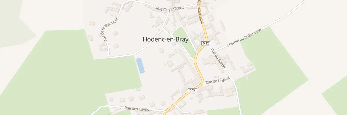 Plan du 32 Le Village à Hodenc-en-Bray