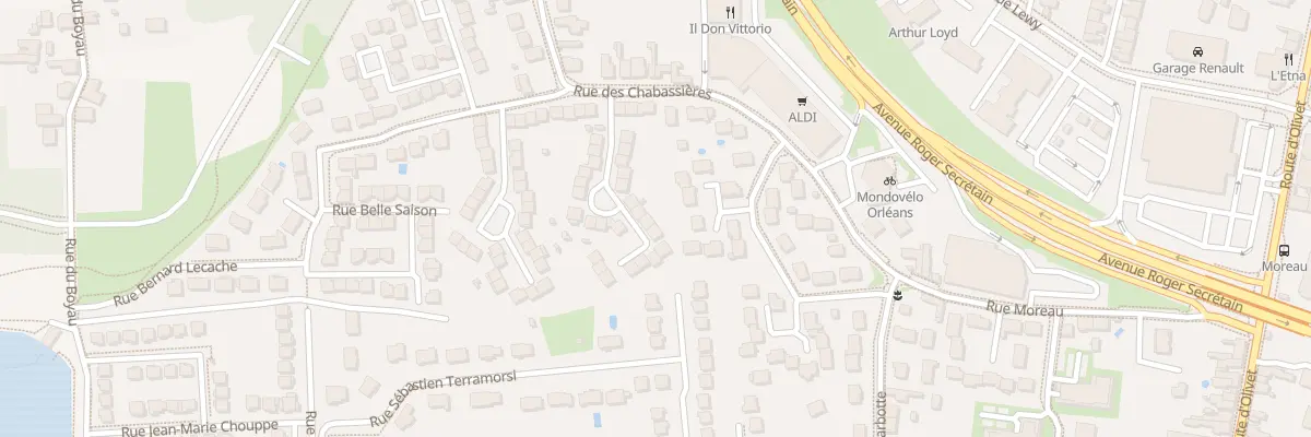 Plan du 15 Rue Charles-Louis de Vassal à Orléans