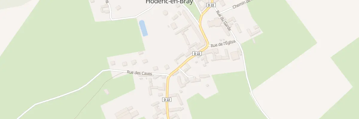 Plan du 10 Rue de Monceaux à Hodenc-en-Bray