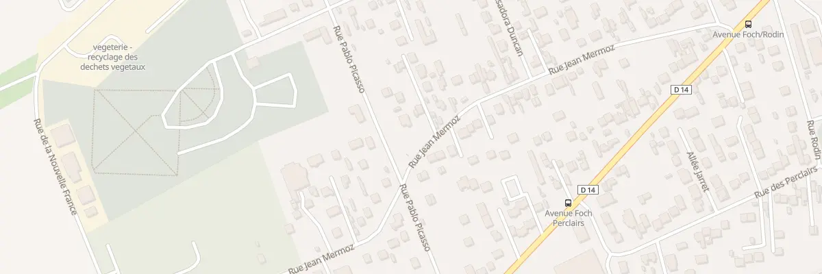 Plan du 92 Rue Jean Mermoz aux Mureaux