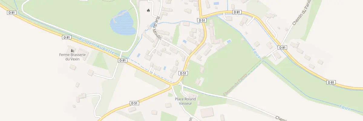 Plan du 8 Rue du Moulin à Théméricourt