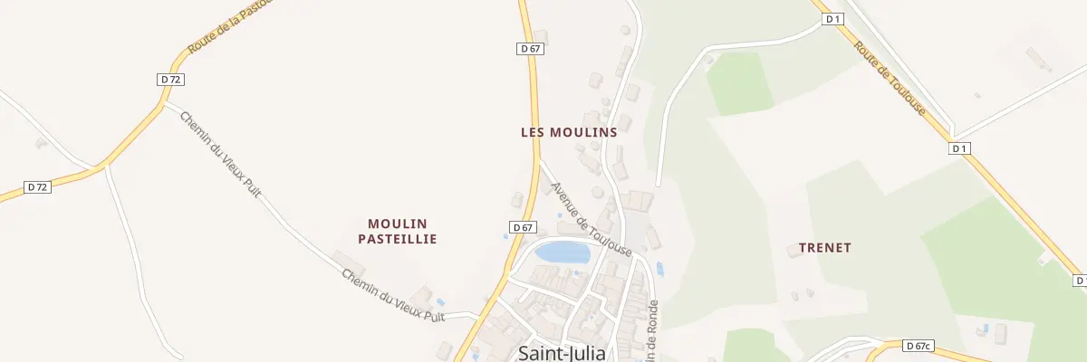 Plan du 3 Che Departemental 67 à Saint-Julia