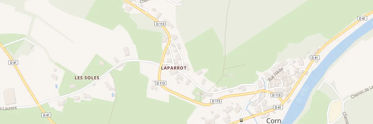 Plan du 5058 Laparrot à Corn