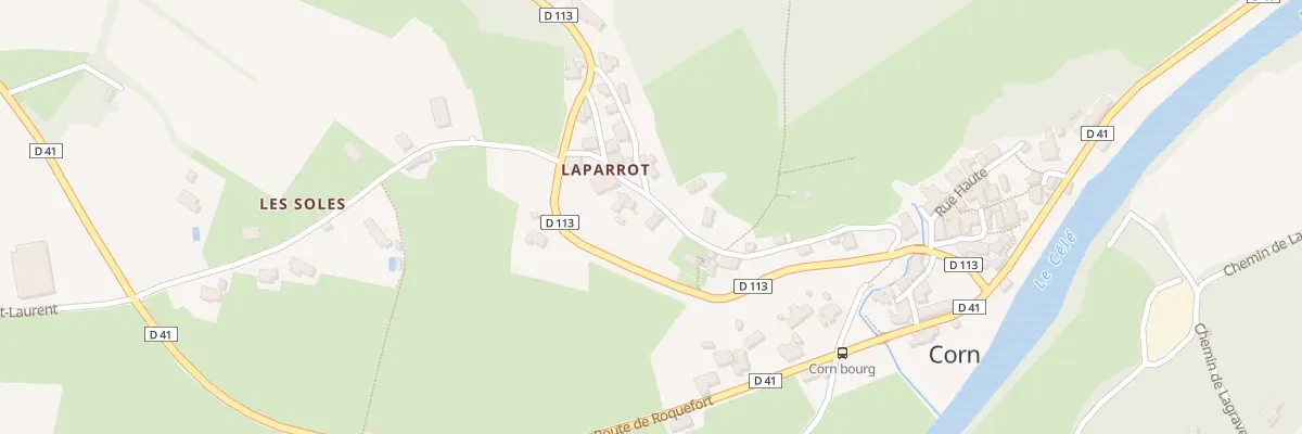 Plan du 5057 Laparrot à Corn