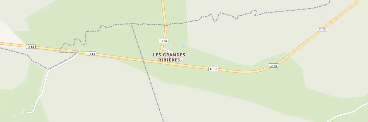 Plan du 5072 Grandes Ribieres à La Chapelle-Saint-Martial