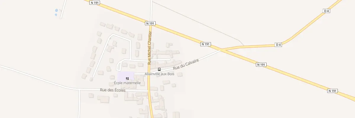 Plan du 1 Rue du Calvaire à Allainville