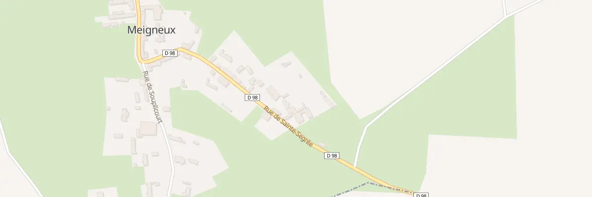 Plan du 16 Rue de Sainte Segree à Meigneux