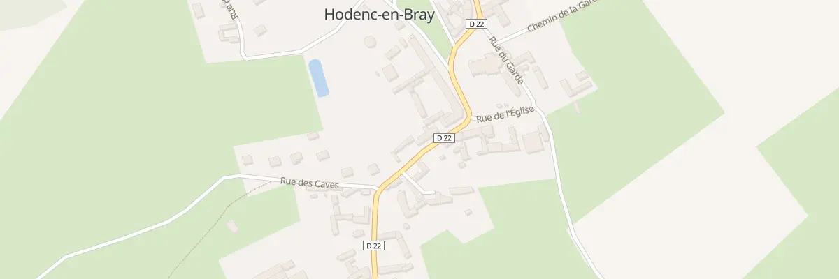 Plan du 8 Rue de Monceaux à Hodenc-en-Bray
