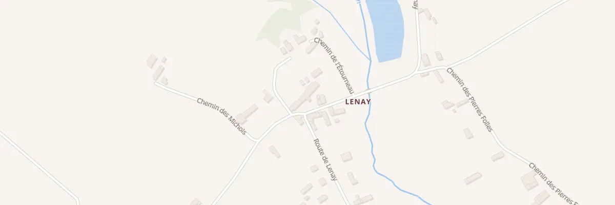Plan de Rte de Lucay à Nohant-en-Graçay