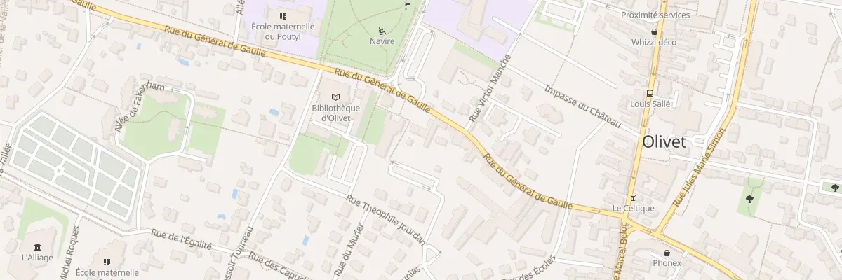Plan du 249 Rue du Gen de Gaulle à Olivet