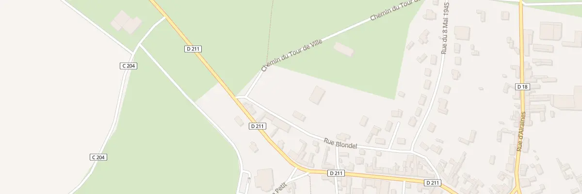 Plan du 5216 Rue Blondel à Hornoy-le-Bourg