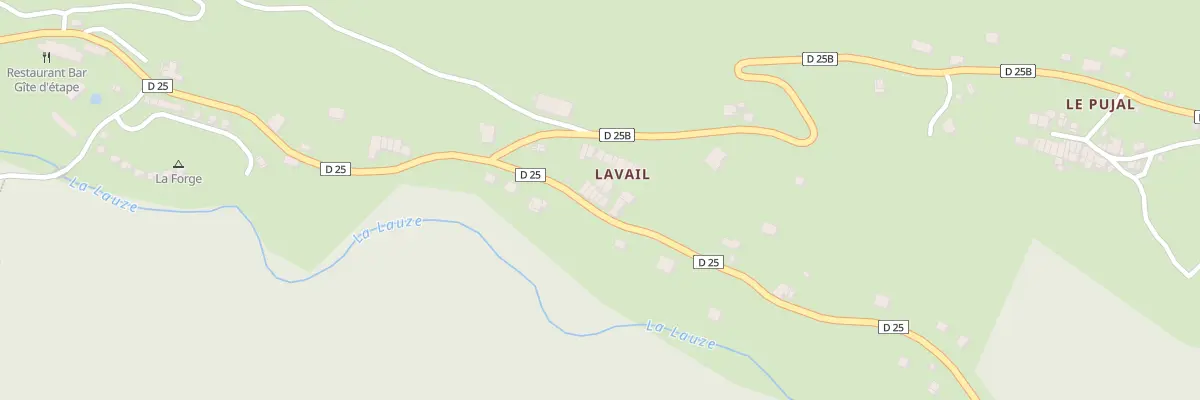 Plan du 26D Lavail à Ascou