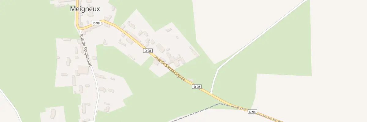 Plan du 20 Rue de Sainte Segree à Meigneux