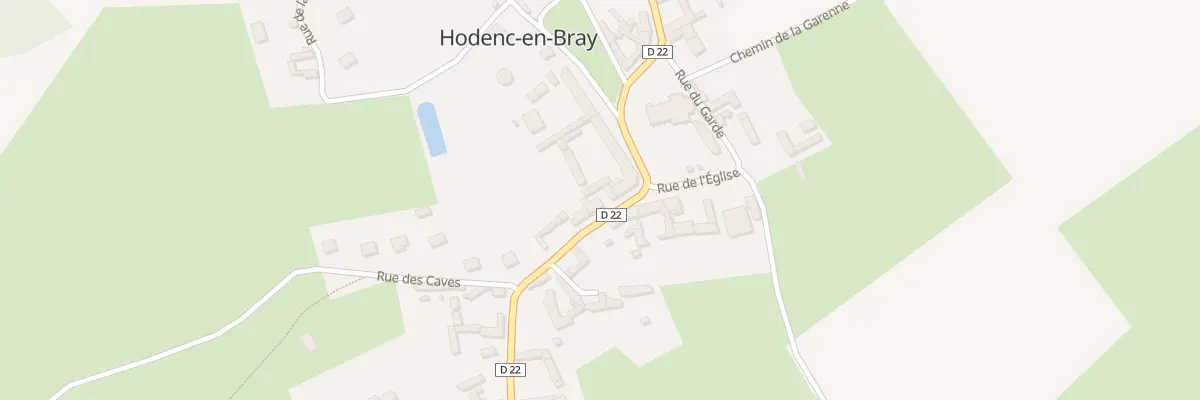 Plan du 6 Rue de Monceaux à Hodenc-en-Bray