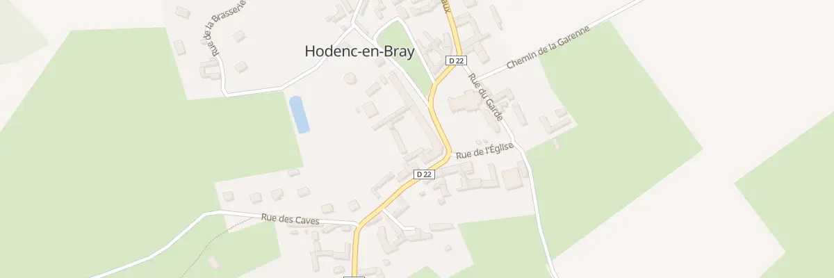 Plan du 2 Rue de Monceaux à Hodenc-en-Bray