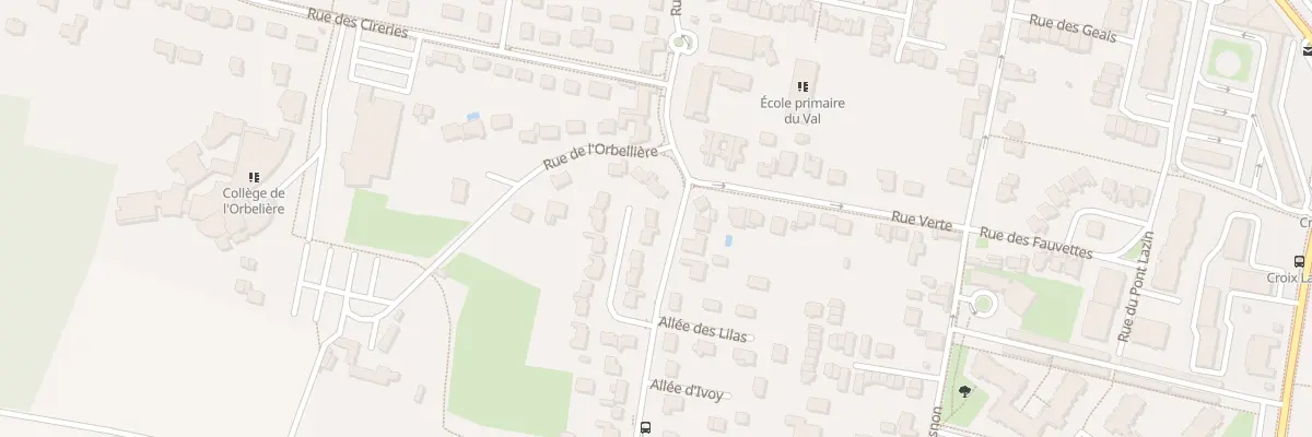 Plan du 120 All des Hirondelles à Olivet