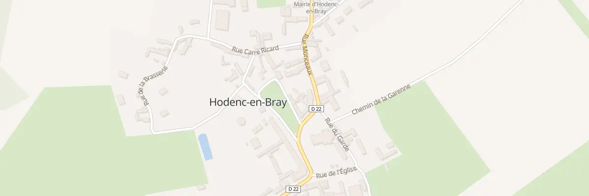 Plan du 15 Le Village à Hodenc-en-Bray