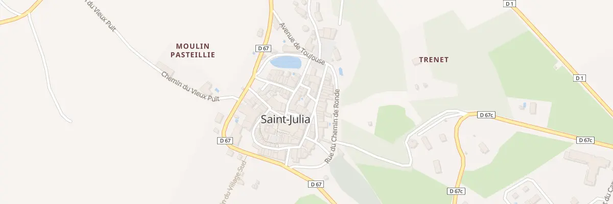 Plan du 6 Rue des Capitouls à Saint-Julia