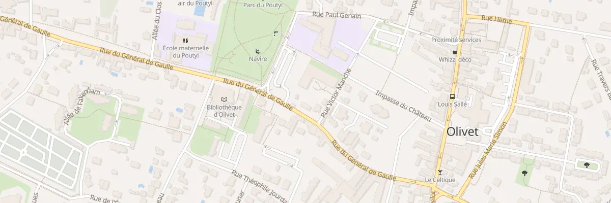 Plan du 236 Rue du Gen de Gaulle à Olivet