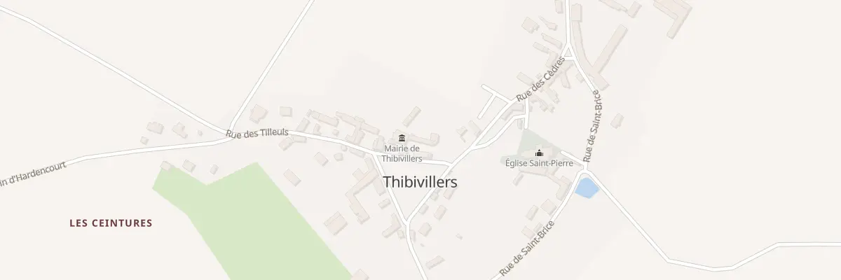 Plan du 2 Rue des Tilleuls à Thibivillers