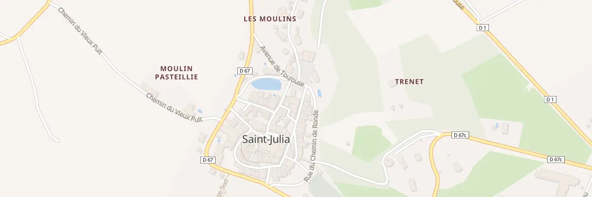 Plan du 7 Rue du Presbytère à Saint-Julia
