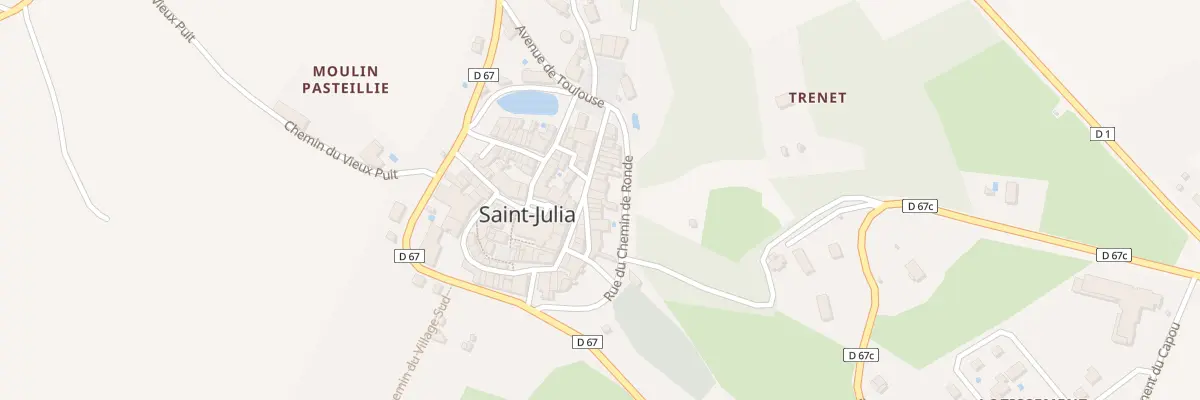 Plan du 16 Rue du Presbytère à Saint-Julia