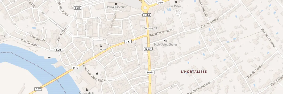 Plan du 24 Bd Gambetta à Gaillac