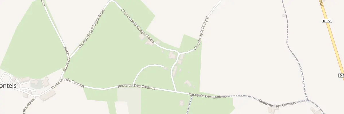Plan du 95 Che de la Résigné à Montels