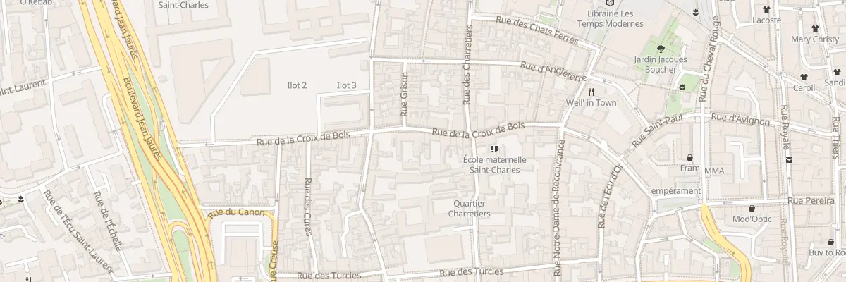 Plan du 19 Rue Croix de Bois à Orléans