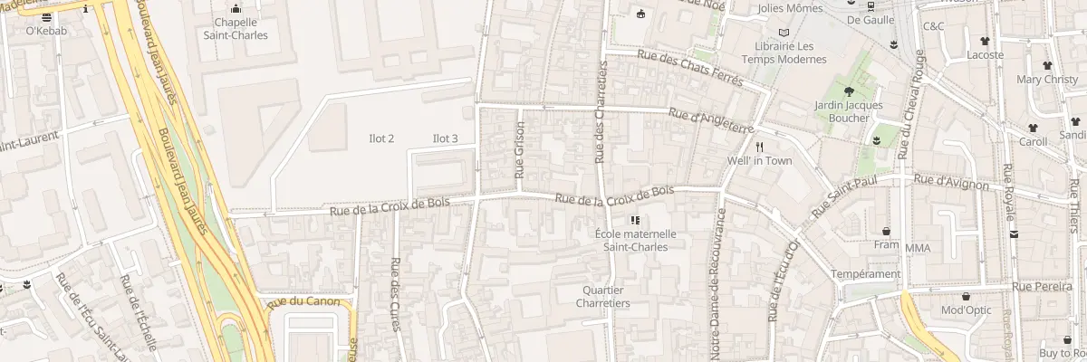 Plan du 10 Rue Croix de Bois à Orléans