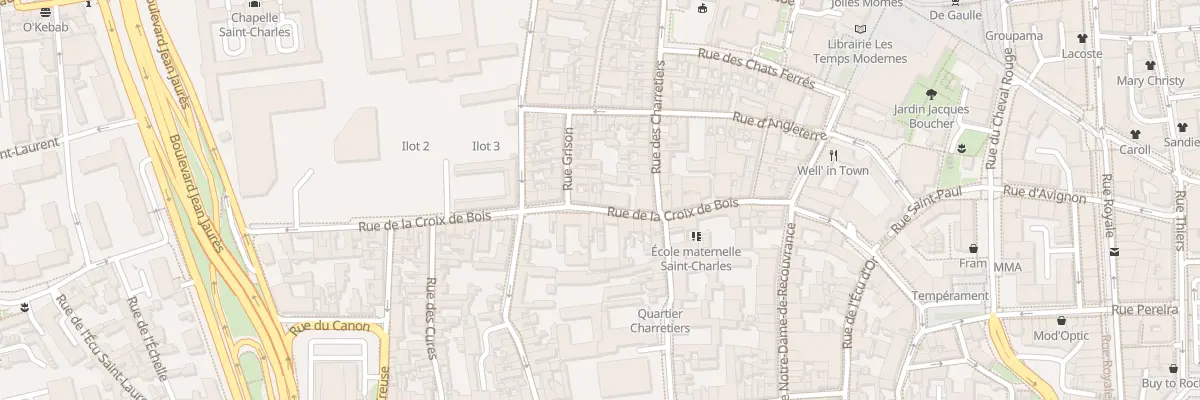 Plan du 8 Rue Croix de Bois à Orléans