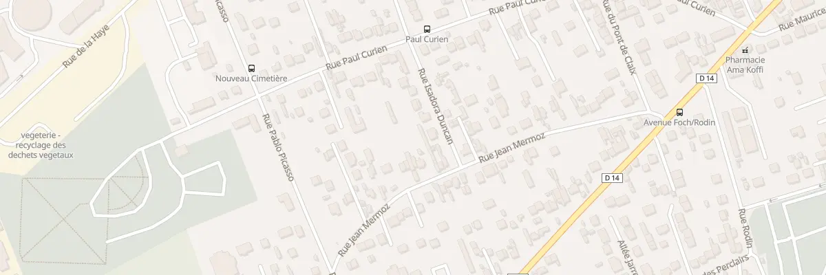 Plan du 60 Rue Jean Mermoz aux Mureaux