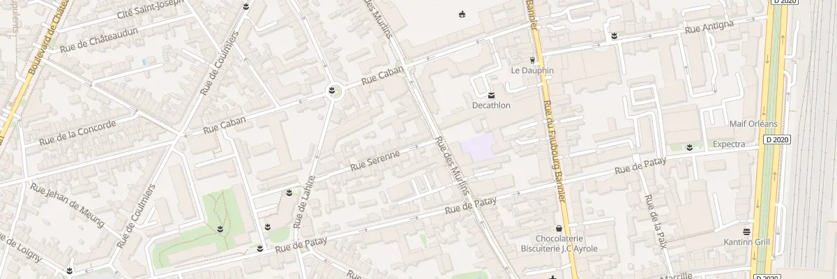 Plan du 2B Rue Serenne à Orléans
