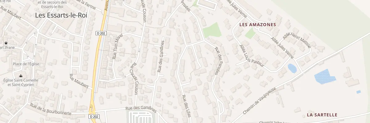 Plan du 14 Rue des Lilas aux Essarts-le-Roi