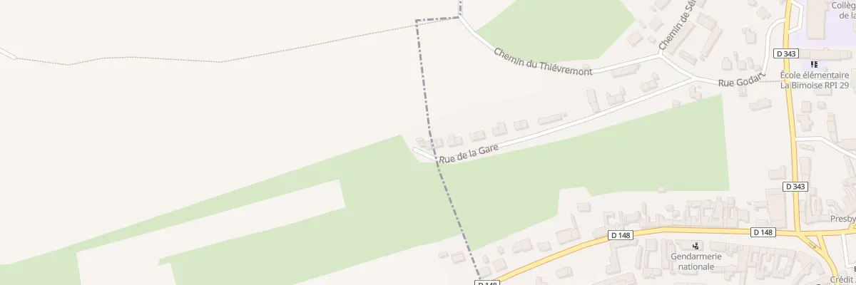 Plan du 34 Rue de la Gare Hucqueliers à Preures