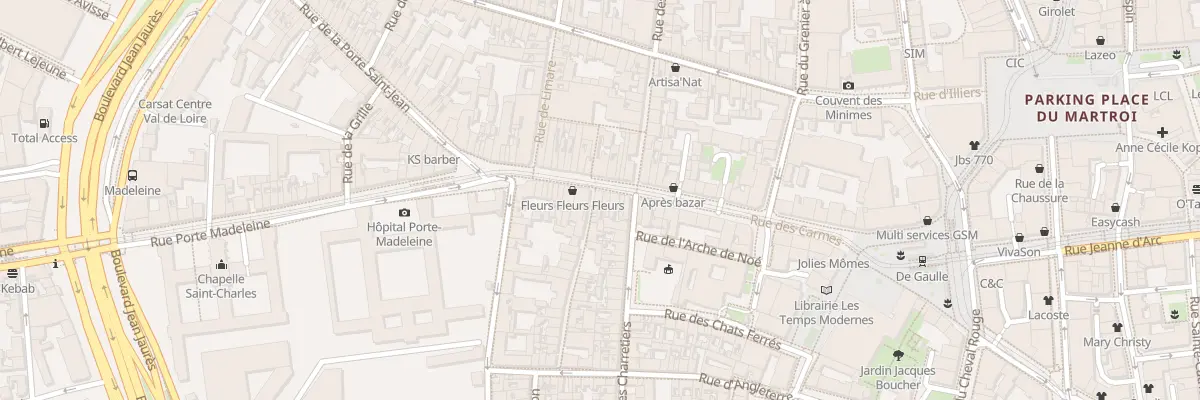 Plan du 20B Rue de l’Ange à Orléans