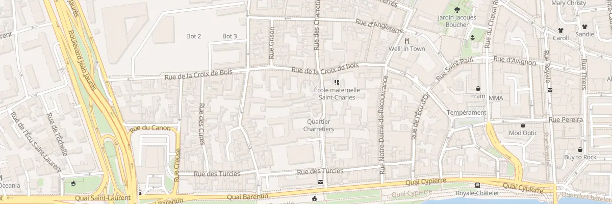 Plan du 25 Rue des Charretiers à Orléans