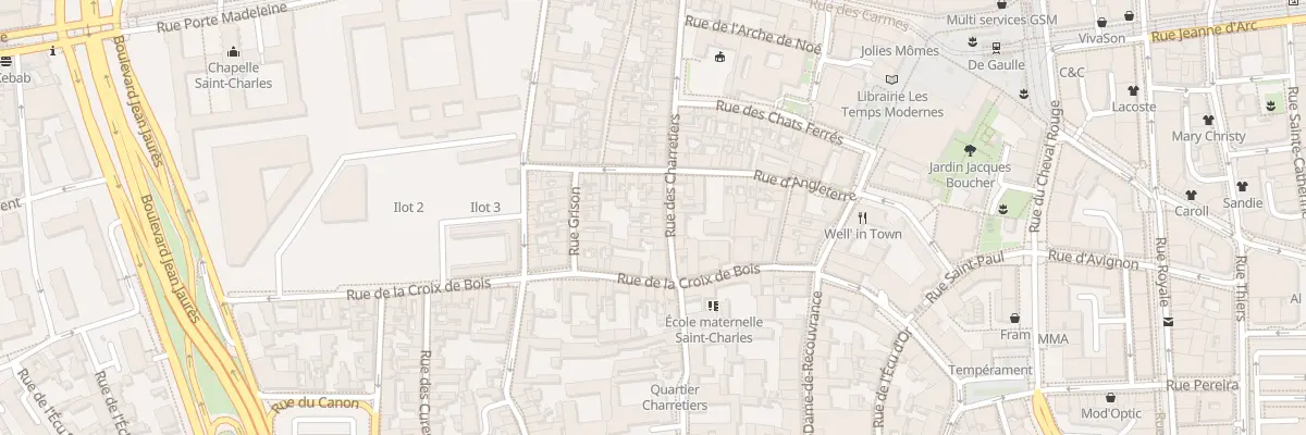 Plan du 41 Rue des Charretiers à Orléans